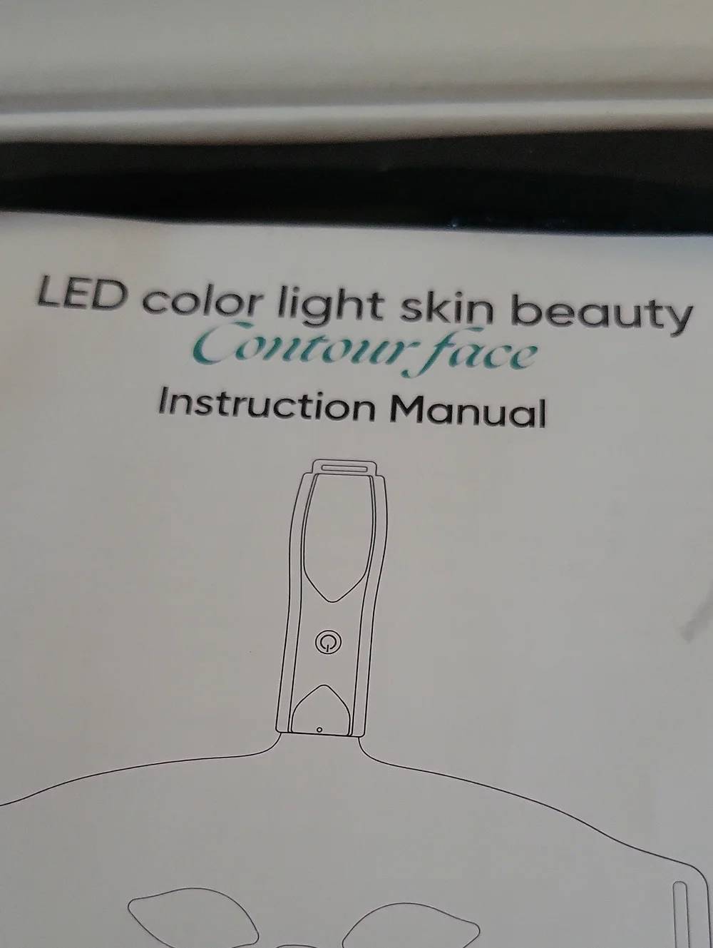 White LED Phototherapy Face Mask with Black Eye Shields